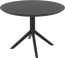 Стол пластиковый Siesta Contract Sky Table Ø105 сталь, пластик черный Фото 2