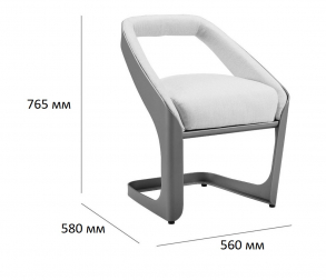 Кресло металлическое мягкое-thumbs-Фото3