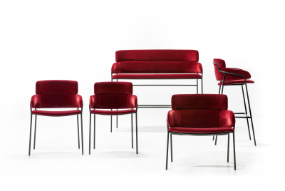 Кресло барное с обивкой Arrmet Strike ST сталь, ткань Фото 7