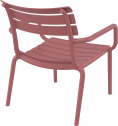Кресло лаунж пластиковое Siesta Contract Paris Lounge стеклопластик марсала Фото 6
