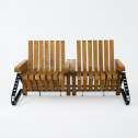 Скамья деревянная Tagliamento Piano железо, ясень Фото 6