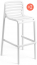 Комплект пластиковых барных стульев Nardi Doga Stool Set 2 стеклопластик белый Фото 2