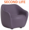 Кресло пластиковое SLIDE Reborn Second Life полиэтилен ирис фиолетовый Фото 1