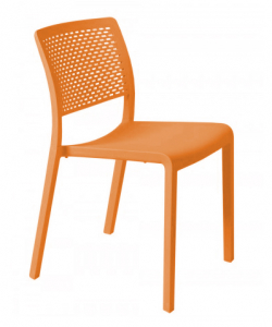 Стул пластиковый Resol Trama chair стеклопластик оранжевый Фото 1