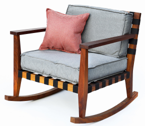 Кресло-качалка плетеное с подушками-thumbs-Фото1