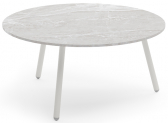 Столик кофейный Aurica Бора-Бора алюминий, керамогранит светло-серый Фото 3