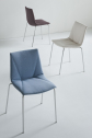 Стул на металлокаркасе с обивкой Gaber Colorfive Wrap NA металл, технополимер, экокожа Фото 7