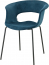 Кресло с обивкой Scab Design Miss B Pop coated steel frame сталь, поликарбонат, ткань антрацит, морская волна Фото 3