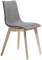 Стул с обивкой Scab Design Natural Zebra Pop бук, поликарбонат, ткань отбеленный бук, серый Фото 4