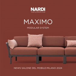 Диван пластиковый с подушками Maximo 2
