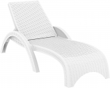 Комплект из 2 лежаков и столика Siesta Contract Fiji стеклопластик белый Фото 7