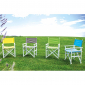 Кресло деревянное складное Garden Relax Sun дерево, полиэстер зеленый Фото 3