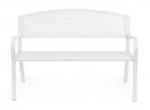 Скамейка металлическая двухместная Garden Relax Lizette сталь белый Фото 3