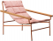 Кресло лаунж металлическое Scab Design Dress Code Glam Outdoor сталь, ироко, ткань sunbrella терракотовый, розовый Фото 4