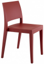 Стул пластиковый PAPATYA Gyza поликарбонат кирпично-красный матовый Фото 1