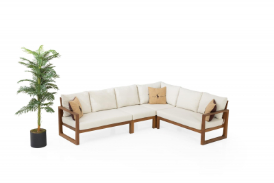 Комплект деревянной мебели GARDENIUS Deep ироко, ткань Фото 8