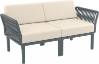 Диван пластиковый двухместный с подушками Portofino Lounge