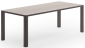 Стол деревянный обеденный Aurica Рюген алюминий, акация коричневый Фото 1