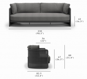 Диван трехместный с подушками-thumbs-Фото3