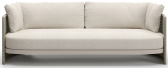 Диван трехместный с подушками SNOC Miura Bisque алюминий, роуп, олефин Фото 1