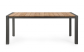 Стол деревянный обеденный Garden Relax Cameron алюминий, тик антрацит, натуральный Фото 3