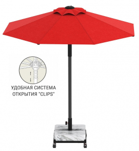 Зонт профессиональный THEUMBRELA SEMSIYE EVI Avocado Clips алюминий, акрил Фото 1