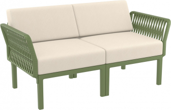 Диван пластиковый двухместный с подушками-thumbs-Фото1