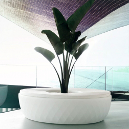 Кашпо-скамья пластиковая Vases Basic