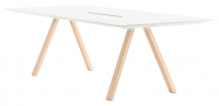 Стол с каналом для протяжки проводов Arki-Table CC Wood