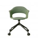 Кресло офисное с обивкой Scab Design Lady B Pop алюминий, технополимер, ткань черный, зеленый Фото 5