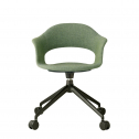 Кресло офисное с обивкой Scab Design Lady B Pop алюминий, технополимер, ткань черный, зеленый Фото 5