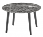 Столик журнальный PEDRALI Malmo Marble ясень, мрамор черный ясень, серый мрамор Фото 1