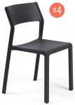 Комплект пластиковых кресел Trill Bistrot Set 4