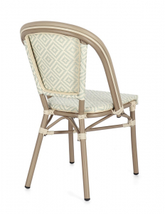 Стул металлический плетеный Garden Relax Silveira алюминий, искусственный ротанг тиффани Фото 5