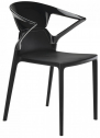 Кресло пластиковое PAPATYA Ego-K стеклопластик, поликарбонат черный Фото 1