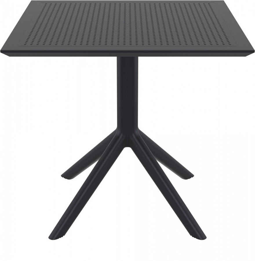 Стол пластиковый Sky Table 80, черный, 800х800х740 мм
