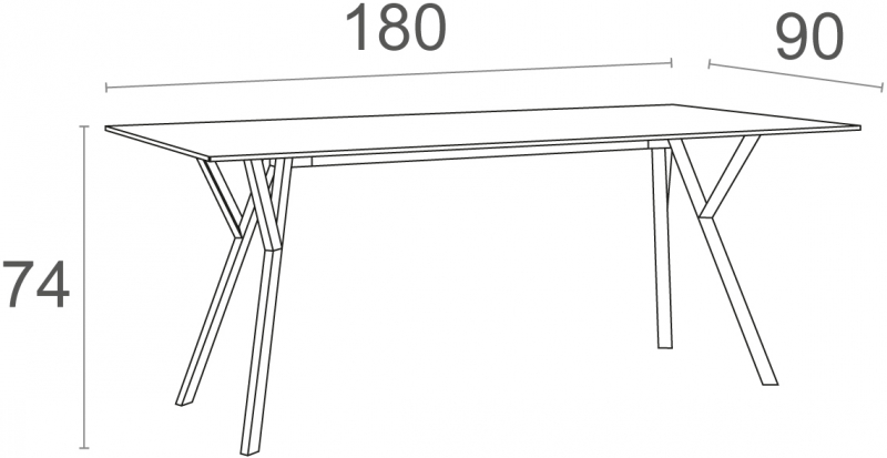 Стол пластиковый Max Table 180