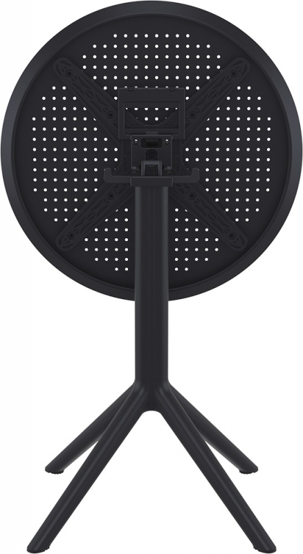 Стол пластиковый складной Sky Folding Table Ø60, черный, Ø600х740 мм