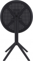 Стол пластиковый складной Siesta Contract Sky Folding Table Ø60 сталь, пластик черный Фото 5