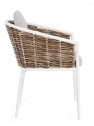 Кресло плетеное с подушками Garden Relax Maribela алюминий, искусственный ротанг, олефин белый, бежевый Фото 5