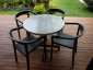 Кресло пластиковое Resol Peach armchair стеклопластик черный Фото 5