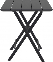 Стол пластиковый складной Helen Folding Table 60, черный, 600х600х740 мм