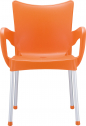 Кресло пластиковое Siesta Contract Romeo алюминий, полипропилен оранжевый Фото 7