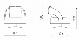 Кресло с обивкой вращающееся-thumbs-Фото3