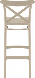 Стул пластиковый барный Cross Bar 75