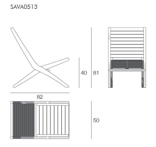 Кресло-шезлонг деревянное Giardino Di Legno Savana тик Фото 2