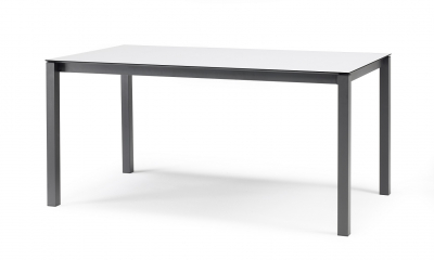Стол ламинированный раздвижной Scab Design Pranzo Extendable сталь, компакт-ламинат HPL антрацит, белый Фото 3
