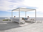 Павильон металлический с лаунж-мебелью ReeHouse Rimini алюминий, полиэстер, стекло Фото 5