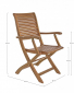 Комплект деревянной мебели Garden Relax Noemi акация натуральный Фото 3