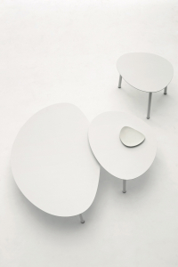 Столик металлический кофейный Grattoni Island алюминий белый Фото 6